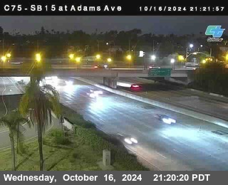 SB 15 at Adams Ave (On Ramp)