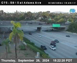 SB 15 at Adams Ave (On Ramp)