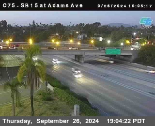 SB 15 at Adams Ave (On Ramp)