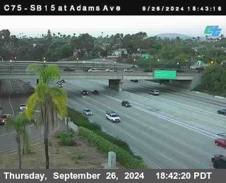 SB 15 at Adams Ave (On Ramp)