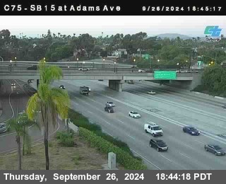 SB 15 at Adams Ave (On Ramp)