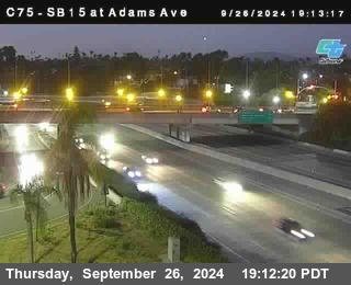 SB 15 at Adams Ave (On Ramp)