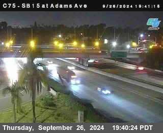 SB 15 at Adams Ave (On Ramp)