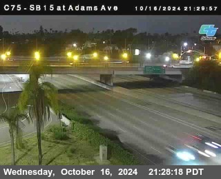 SB 15 at Adams Ave (On Ramp)