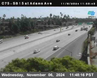 SB 15 at Adams Ave (On Ramp)