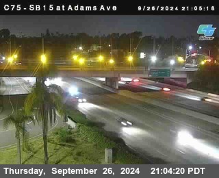 SB 15 at Adams Ave (On Ramp)