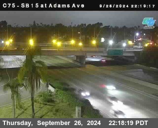 SB 15 at Adams Ave (On Ramp)