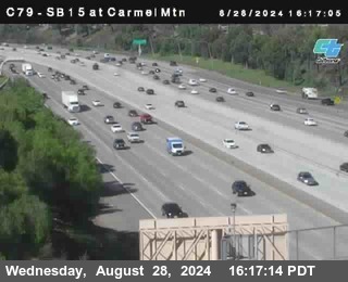 NB 15 at Carmel Mountain Rd.