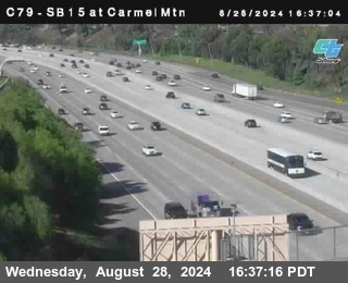 NB 15 at Carmel Mountain Rd.