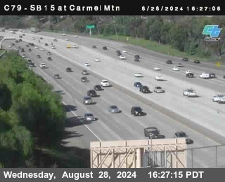 NB 15 at Carmel Mountain Rd.