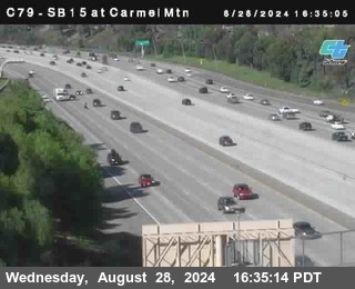 NB 15 at Carmel Mountain Rd.