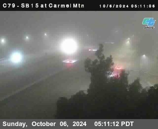 NB 15 at Carmel Mountain Rd.