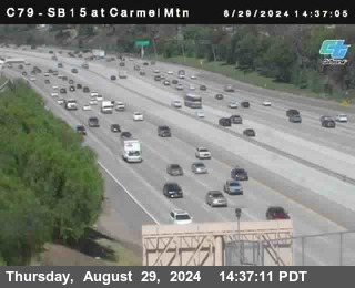 NB 15 at Carmel Mountain Rd.