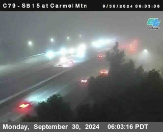 NB 15 at Carmel Mountain Rd.