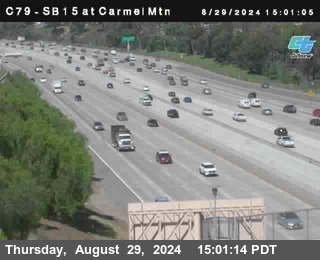 NB 15 at Carmel Mountain Rd.