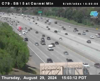 NB 15 at Carmel Mountain Rd.