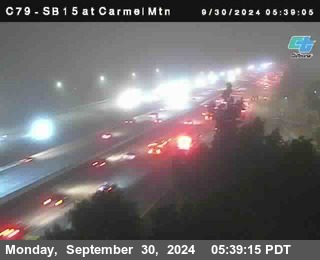 NB 15 at Carmel Mountain Rd.