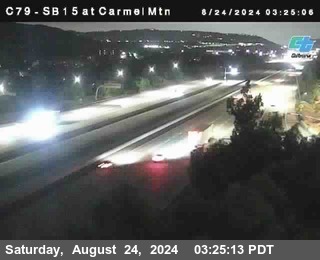 NB 15 at Carmel Mountain Rd.