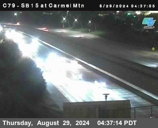 NB 15 at Carmel Mountain Rd.