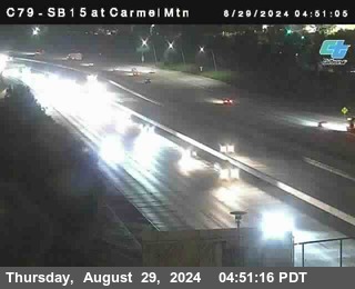 NB 15 at Carmel Mountain Rd.