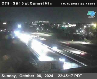 NB 15 at Carmel Mountain Rd.