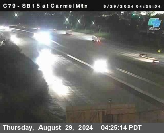 NB 15 at Carmel Mountain Rd.