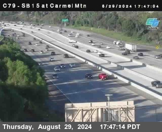 NB 15 at Carmel Mountain Rd.