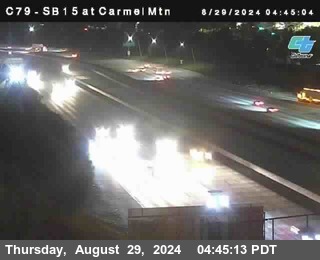 NB 15 at Carmel Mountain Rd.