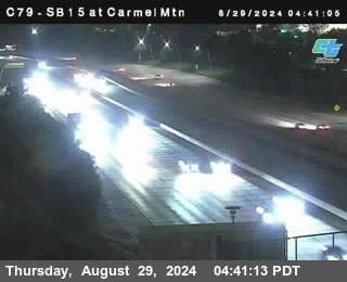 NB 15 at Carmel Mountain Rd.