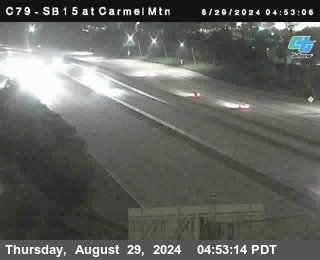 NB 15 at Carmel Mountain Rd.