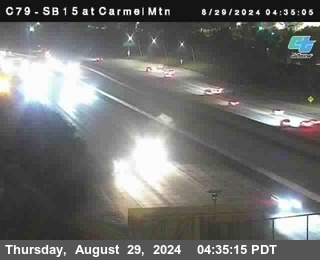 NB 15 at Carmel Mountain Rd.