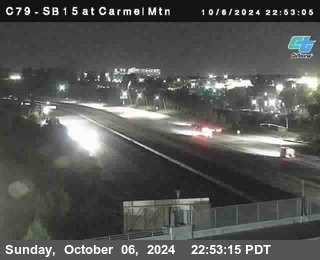 NB 15 at Carmel Mountain Rd.