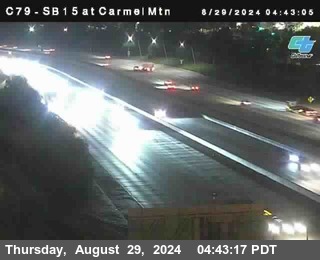 NB 15 at Carmel Mountain Rd.