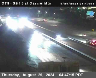 NB 15 at Carmel Mountain Rd.