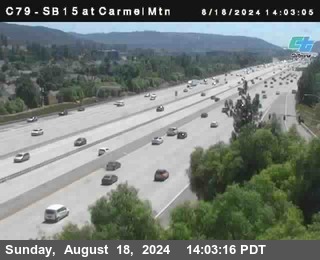 NB 15 at Carmel Mountain Rd.