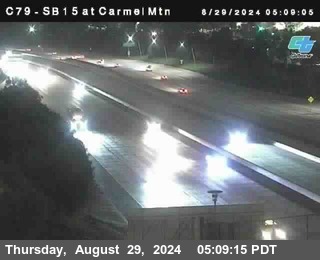 NB 15 at Carmel Mountain Rd.