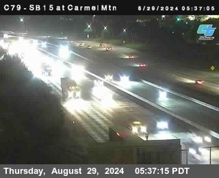 NB 15 at Carmel Mountain Rd.