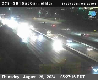 NB 15 at Carmel Mountain Rd.