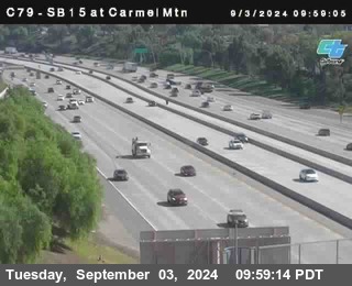 NB 15 at Carmel Mountain Rd.