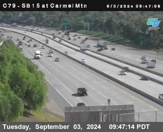 NB 15 at Carmel Mountain Rd.