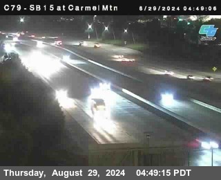 NB 15 at Carmel Mountain Rd.