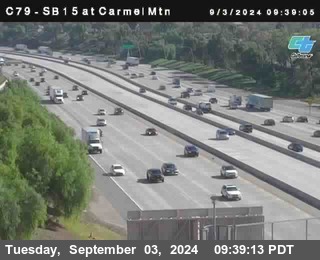 NB 15 at Carmel Mountain Rd.