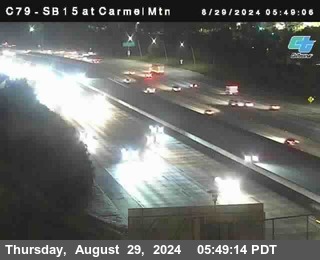 NB 15 at Carmel Mountain Rd.