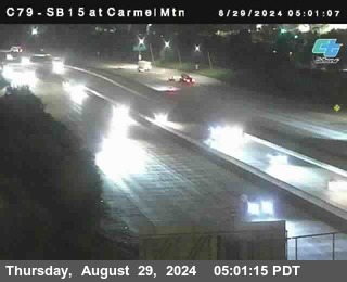 NB 15 at Carmel Mountain Rd.