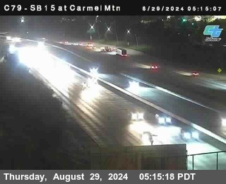 NB 15 at Carmel Mountain Rd.