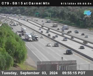 NB 15 at Carmel Mountain Rd.