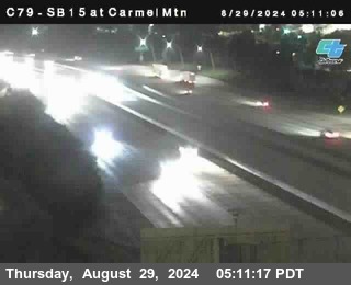 NB 15 at Carmel Mountain Rd.