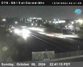 NB 15 at Carmel Mountain Rd.