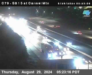 NB 15 at Carmel Mountain Rd.