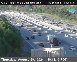 NB 15 at Carmel Mountain Rd.